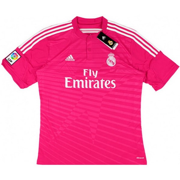 Camiseta Real Madrid Segunda equipación Retro 2014 2015 Rosa